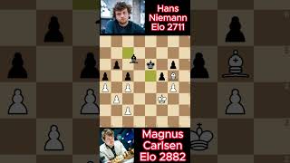 Magnus Carlsen vs Hans Niemann chess 9206 [upl. by Nyleuqcaj]