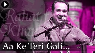 Aa Ke Teri Gali  Rahat Nusrat Fateh Ali Khan  Best Qawwali Songs [upl. by Yenitirb775]