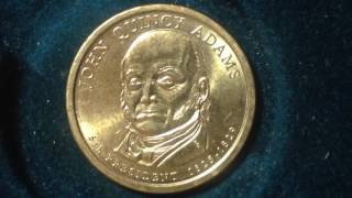 Presidential Dollar Coin 2008 John Quincy Adams 885 CU [upl. by Palmore]