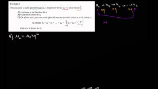 Ex avec une suite géométrique  a exprimer un en fonction de n [upl. by Moss]