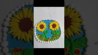 DIY Sunflower diy tricks trendingshorts clay art artist artwork craft artandcraft flowers [upl. by Burg]