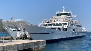 Jadrolinija Ferry Faros arriving in Split and departing from Stari Grad [upl. by Leavelle]