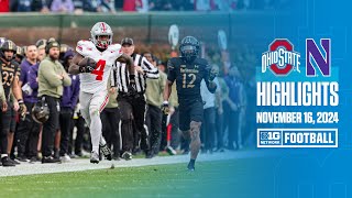 Ohio State at Northwestern  Highlights  Big Ten Football  11162024 [upl. by Keriann]