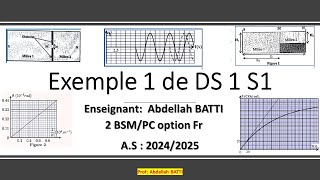 devoir 1 S1 ex 1 2bac PC SM SVT [upl. by Eintihw]