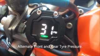 Motorcycle Tyre Pressure and Temperature Monitoring System [upl. by Adrial408]