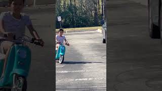 Razor Pocket Mod  24V Miniature EuroStyle Seated Electric Scooter up to 15 mph Test ride 😊 [upl. by Billat383]