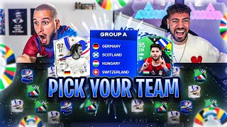 EURO 2024 GRUPPE A 😱🔥 PICK YOUR TEAM DEUTSCHLAND EDITION vs Wakez 🚨🚨 [upl. by Maisel]