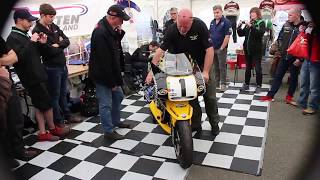 CRS BRITTEN V1000 START UP AT CLASSIC TT 2017 [upl. by Yeneffit]