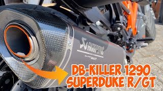 Superduke 1290 RGT Akrapovic DBKiller Removal  Fast amp Easy How To Video [upl. by Annawot]