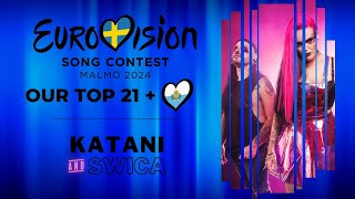 EUROVISION 2024  OUR TOP 21  NEW SMR [upl. by Orferd282]