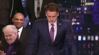 Joe Burrow Speech  2019 Heisman Trophy Ceremony [upl. by Yesnil413]