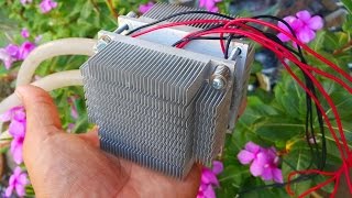 Experiment Thermoelectric air cooler water peltier cooler Peltier Thermoelectric Cooler Modules [upl. by Tega]