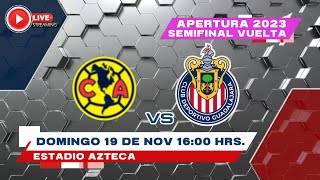 AMERICA VS CHIVAS FEMENIL SEMIFINAL DE VUELTA EN VIVO LA PREVIA [upl. by Loring997]