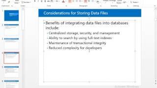 41 Implementing FILESTREAM and FileTables in SQL Server [upl. by Ycrep]