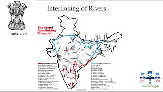 Geography of India  Interlinking of Rivers in Hindi [upl. by Proulx]