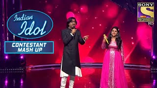 Sireesha ने दिया Ajay का साथ Indian Idol के मंच पर  Indian Idol  Contestant Mash Up [upl. by Leandre]