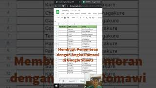 Membuat Penomoran dengan Angka Romawi di Google Sheets [upl. by Oballa]