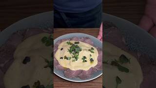 Vitello Tonnato Roast beefTuna sauceCheck full video on my channel  cooking recipe food [upl. by Holihs87]