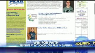 Wyoming School Reverses Ban on Cafeteria Prayer [upl. by Clabo]