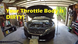 Daily Driver Maintenance  2014 Honda Accord Throttle Body Cleaning [upl. by Sldney926]