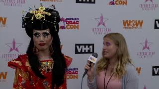 Yuhua Hamasaki Interview at DragCon LA 2018 [upl. by Kampmann346]