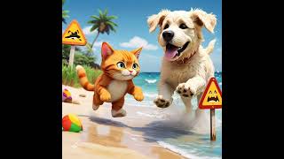 The cat and dog fighting with sea master Tides of Terror Desperate Battle catlover [upl. by Aleksandr]