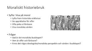 Historiebruk  Att använda historia [upl. by Mini733]