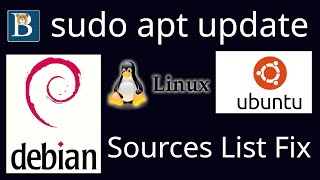 Fix sources list Ubuntu Debian apt update not working [upl. by Panta]