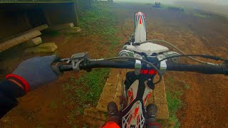 First trial ride on enduro track  beta evo 290 [upl. by Aihsetel]