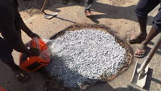 Instant Pothole repair in Bengaluru India using Instarmac [upl. by Nrublim]