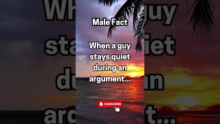 When a guy stays quiet during an argument shorts [upl. by Standford]