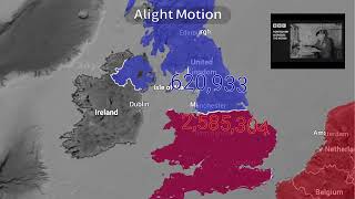 Fall Of United Kingdom The New Order Hearts Of Iron Four Using Google Earth [upl. by Aifos]