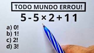 5 QUESTÕES DE MATEMÁTICA BÁSICA  Nível 1  ProfMarcelo [upl. by Alvord]