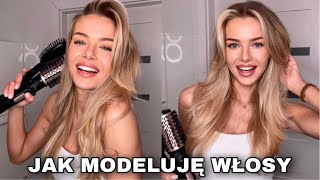 JAK MODELUJĘ WŁOSY  TUTORIAL  Moja ulubiona fryzura 🤍 [upl. by Gilburt167]