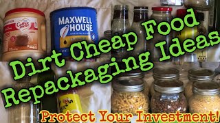 FreeDirt Cheap Food RepackagingProtect Your Investment preppingonabudget [upl. by Nnylahs155]