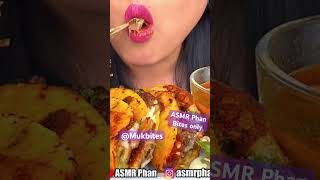 ASMR PHAN cheesy fried birria spicy tacos mukbang bites only shorts viral fyp new edit food [upl. by Eical]