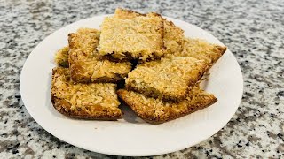 Coconut Walnut Bars Recipe [upl. by Kenta]