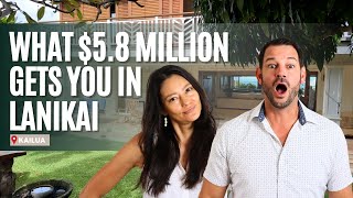 What 58 Million Gets You in Lanikai  Exclusive Tour Lanikai Luxury Home [upl. by Lanni273]