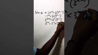 Solving Indices Equations shorts [upl. by Bertolde]