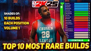 HERE ARE THE TOP 10 MOST RARE BUILDS THAT YOU HAVE NEVER SEEN BEFORE IN NBA 2K25 VOL 1 [upl. by Sylvanus]