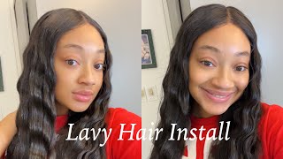 How To PLUCK YOUR LACE CLOSURE WIG amp STYLE Beginner Friendley  Ft Lavy Hair [upl. by Salvidor]