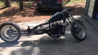 Yamaha 2 Stroke Rat Style Bobber From Sign Me Up Designs  Honda Rebel Frame [upl. by Nura]