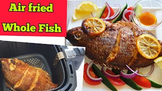 Tasty Air Fryer Whole Fish Recipe How To Fry COOK Tilapia In Air Fryer EASY Air fried Tilapia [upl. by Conrado299]