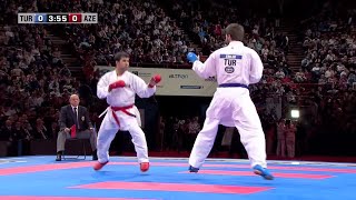 Final Male Kumite 84Kg Enes Erkan vs Shahin Atamov WKF World Karate Championships 2012 [upl. by Mian808]