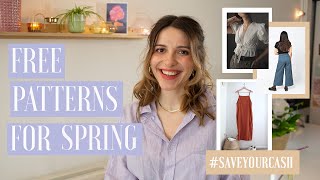 15  FREE  SEWING PATTERNS FOR SPRING [upl. by Nyrehtac961]