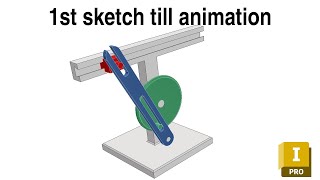 Autodesk Inventor 2024 assembly tutorial for beginners Quick Return Mechanism [upl. by Notlef]