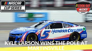 Kyle Larson Wins The Pole at Martinsville [upl. by Seen281]