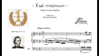 Chopin Étude révolutionnaire Op 10 n12  Organ transcription [upl. by Subocaj901]