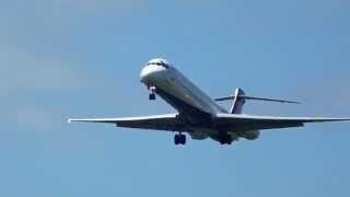 Delta MD90 Landing on 12R in MInneapolis [upl. by Payton]