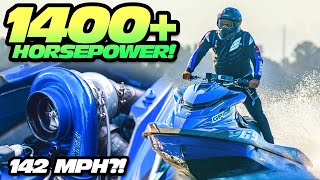 1400HP Turbo Jetski Runs 142MPH in 3 Seconds Fastest Jetski EVER [upl. by Sneed]